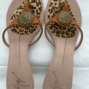 Gorgeous Golden Heel Butterscotch Giuseppe Zanotti Sandals Size 40.5